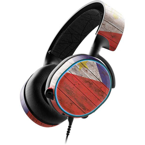 Philippines Flag Dark Wood SteelSeries Arctis 3 Skin